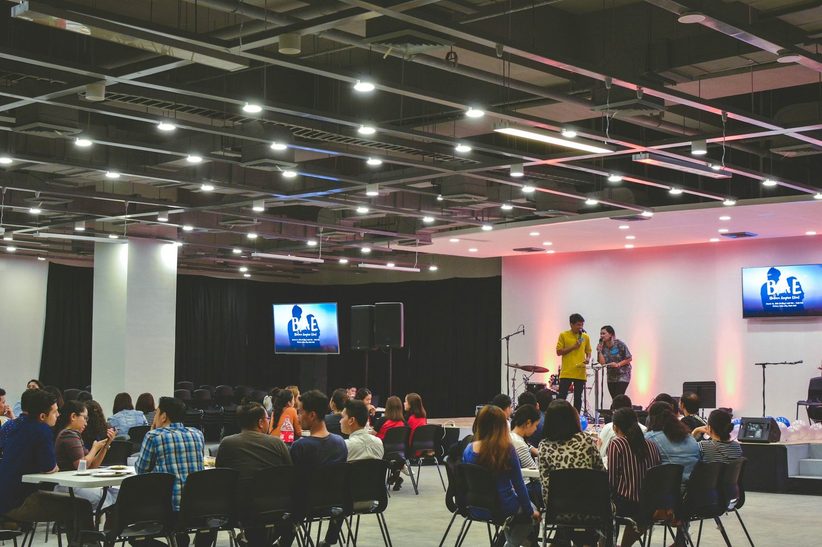 A large graduation and awards ceremony